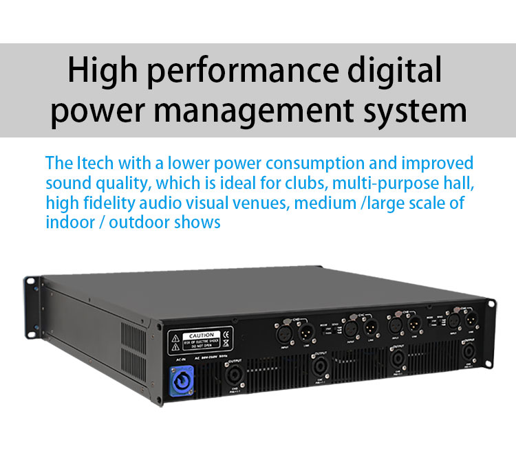 I-tech 4x3500 professional 4x3500w digital power amplifier