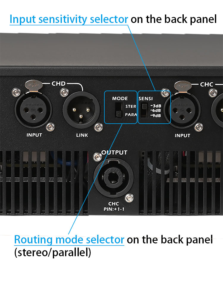 I-tech 4x3500 professional 4x3500w digital power amplifier